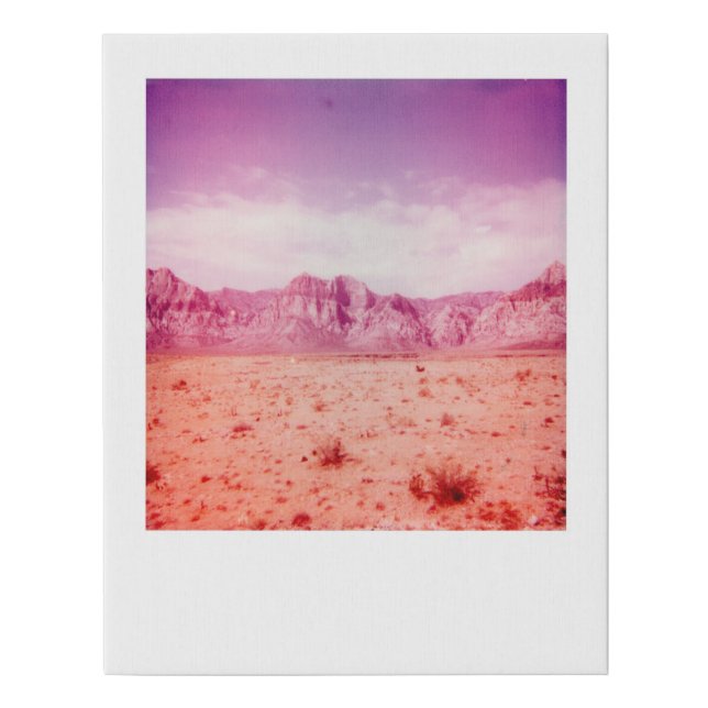 Red Rock Canyon Faux Canvas Print (Front)