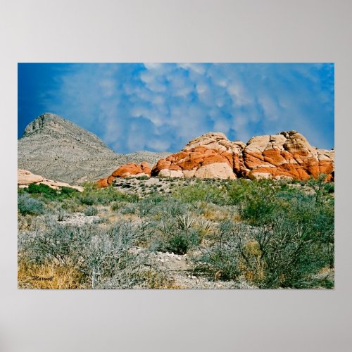 Red Rock Canyon Landscape Photo Art Print