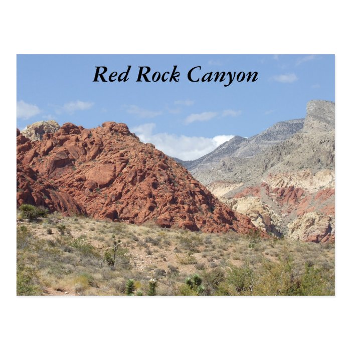 Red Rock Canyon, Mojave Desert, Near Las Vegas Post Card