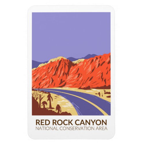 Red Rock Canyon National Conservation Area Roadway Magnet