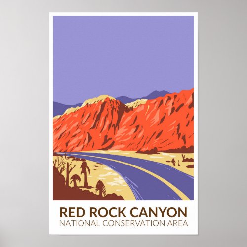 Red Rock Canyon National Conservation Area Roadway Poster