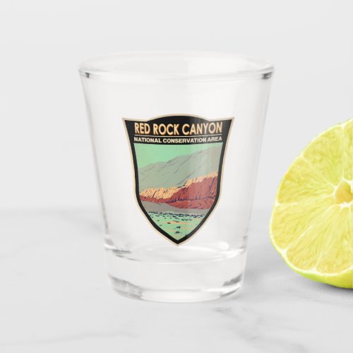 Red Rock Canyon National Conservation Area Vintage Shot Glass