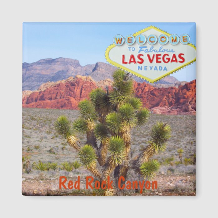 Red Rock Canyon near Las Vegas Strip Fridge Magnets