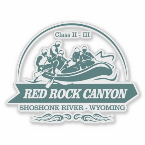 Red Rock Canyon rafting 2 Sticker