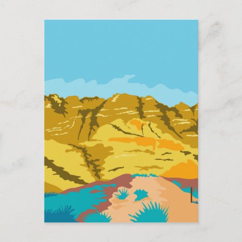 Red Rock Canyon WPA Postcard