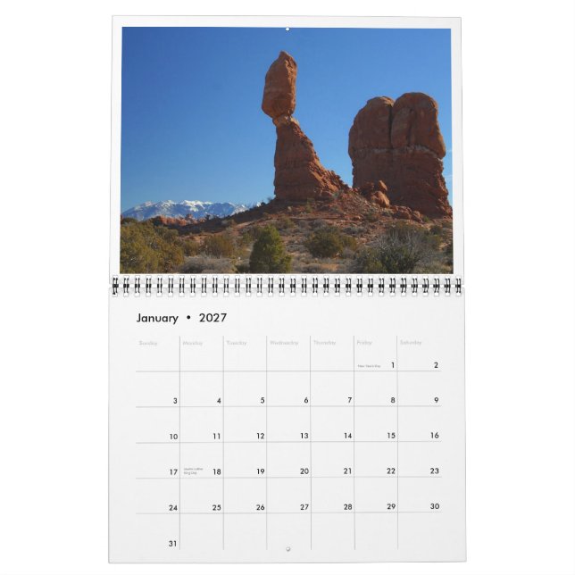 Red Rock Country 2011 CALENDAR (Jan 2027)