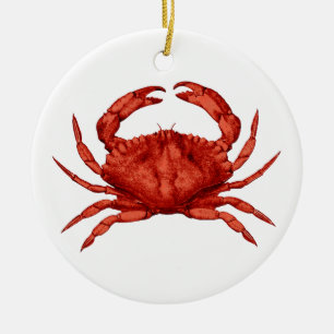 Red Rock Crab (Pacific) Ceramic Ornament