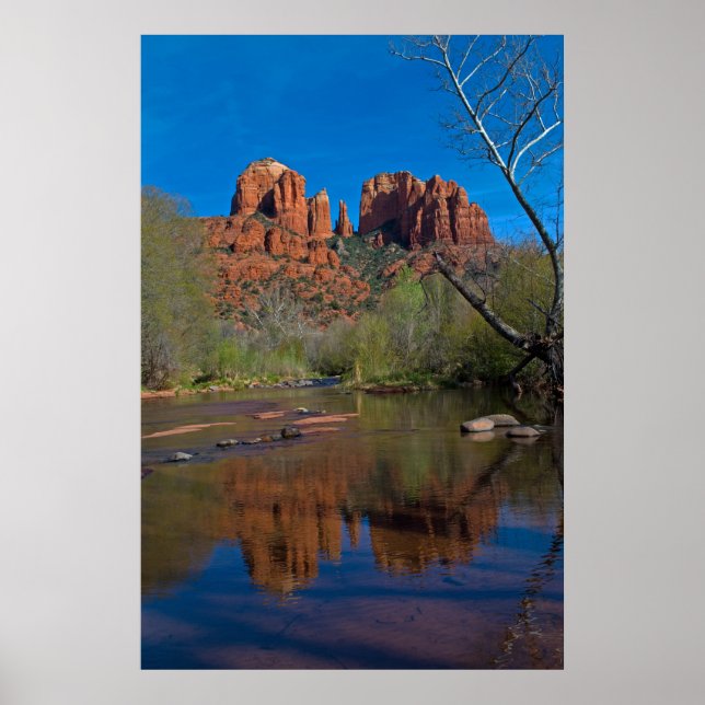 Red Rock Crossing in Sedona Winter 4038 Poster (Front)