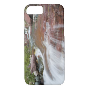 Red rock in Baring Creek in Glacier National iPhone 8/7 Case