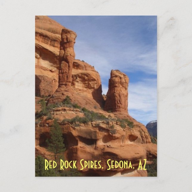 Red Rock Spires, Sedona, AZ Postcard (Front)
