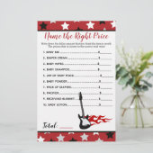 Red Rock Star Rockabye Name the Price Shower Game (Standing Front)