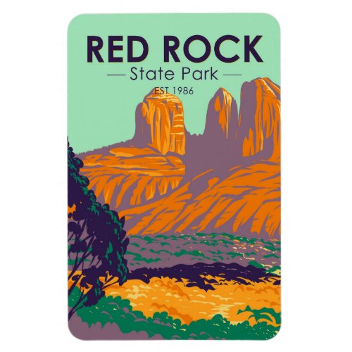 Red Rock State Park Arizona Vintage  Magnet