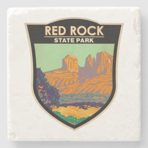 Red Rock State Park Arizona Vintage Stone Coaster