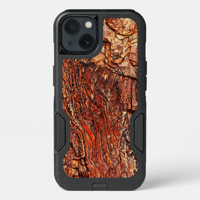 Red Rock Texture Otterbox iPhone Case (Back)