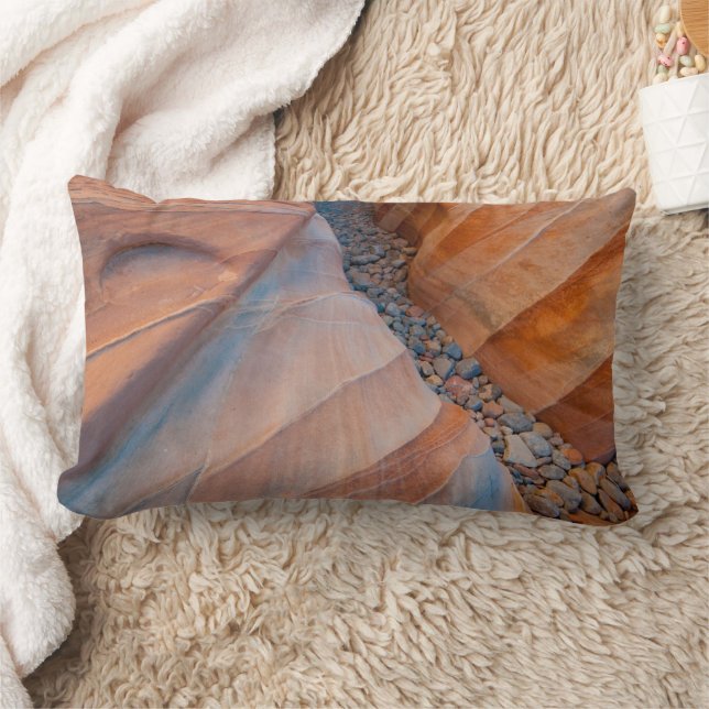 Red Rock Valley of Fire State Park Nevada Lumbar Pillow (Blanket)