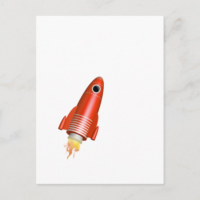 Red Rocket Postcard (Front)