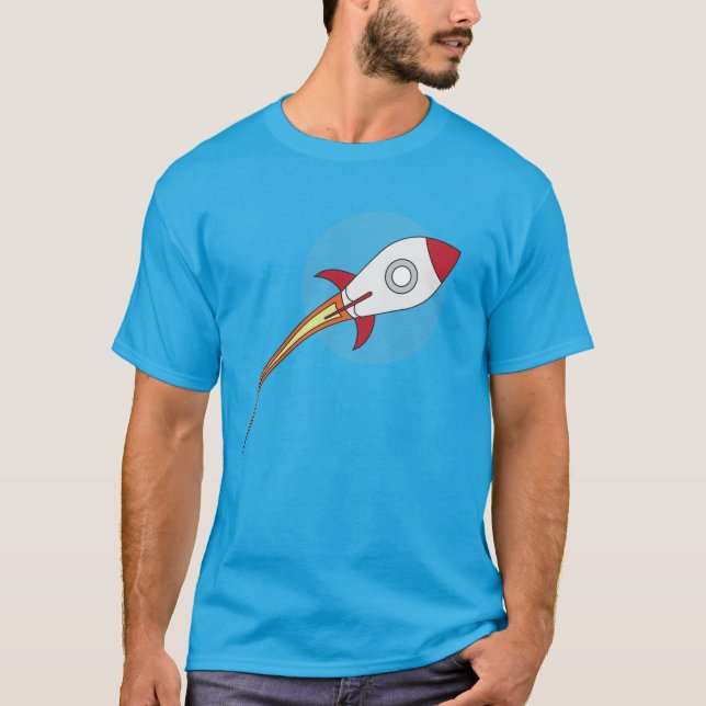 Red Rocketship T-Shirt (Front)