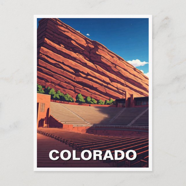 Red Rocks Amphitheater Colorado Postcard (Front)