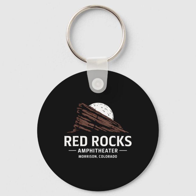 Red Rocks Amphitheatre Morrison Colorado Hiking So Keychain (Front)