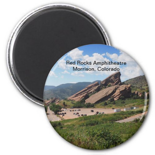 red rocks ampitheatre in Morrison Colorado Magnet
