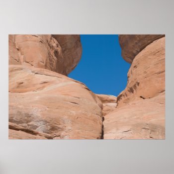 Red Rocks And Blue Sky Poster by bluerabbit at Zazzle