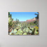 Red Rocks and Cacti I Canvas Print