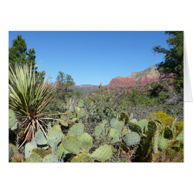 Red Rocks and Cacti I Card (Front Horizontal)