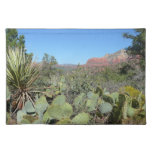 Red Rocks and Cacti I Cloth Placemat