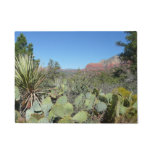 Red Rocks and Cacti I Doormat