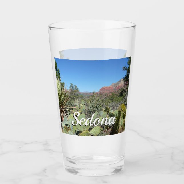 Red Rocks and Cacti I Glass (Front)