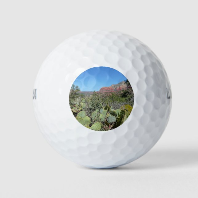 Red Rocks and Cacti I Golf Balls (Front)