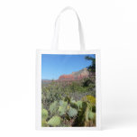 Red Rocks and Cacti I Grocery Bag