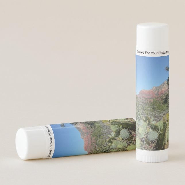 Red Rocks and Cacti I Lip Balm (Front)