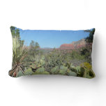 Red Rocks and Cacti I Lumbar Pillow