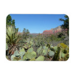 Red Rocks and Cacti I Magnet