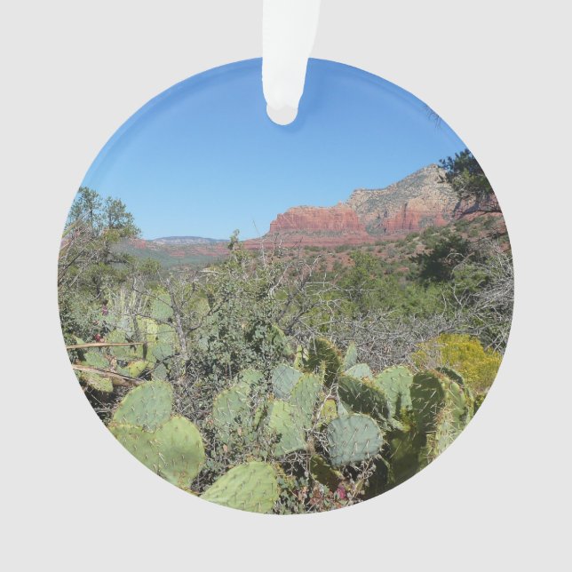 Red Rocks and Cacti I Ornament (Front)
