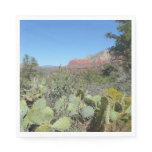 Red Rocks and Cacti I Paper Napkins