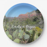 Red Rocks and Cacti I Paper Plates