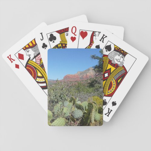 Red Rocks and Cacti I Playing Cards