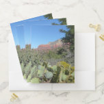 Red Rocks and Cacti I Pocket Folder