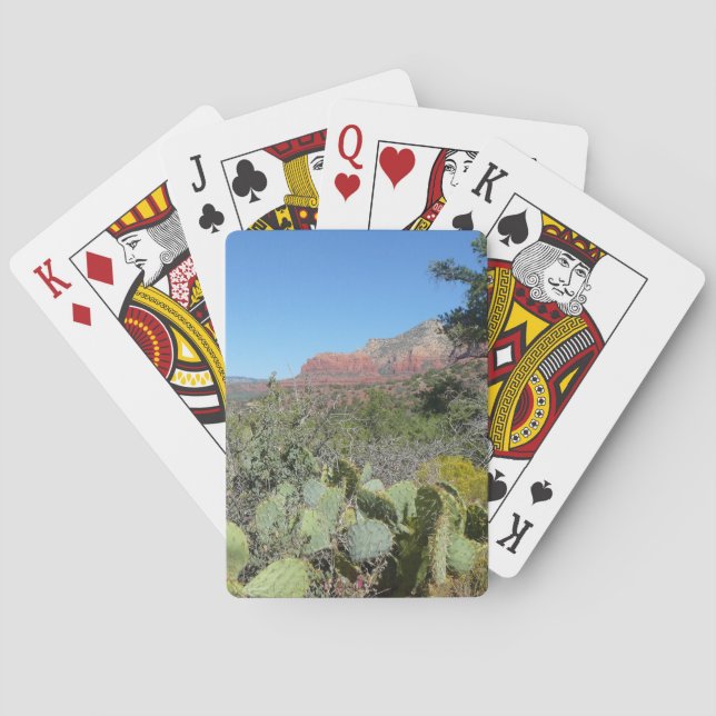 Red Rocks and Cacti I Poker Cards (Back)