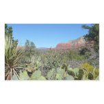 Red Rocks and Cacti I Rectangular Sticker
