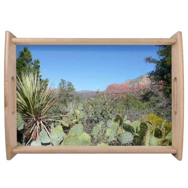 Red Rocks and Cacti I Serving Tray (Front)
