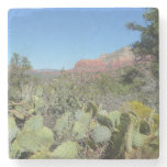 Red Rocks and Cacti I Stone Coaster