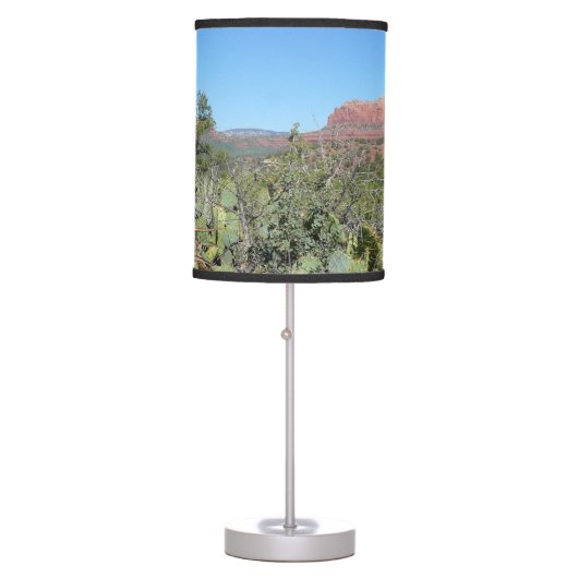 Red Rocks and Cacti I Table Lamp (Front)