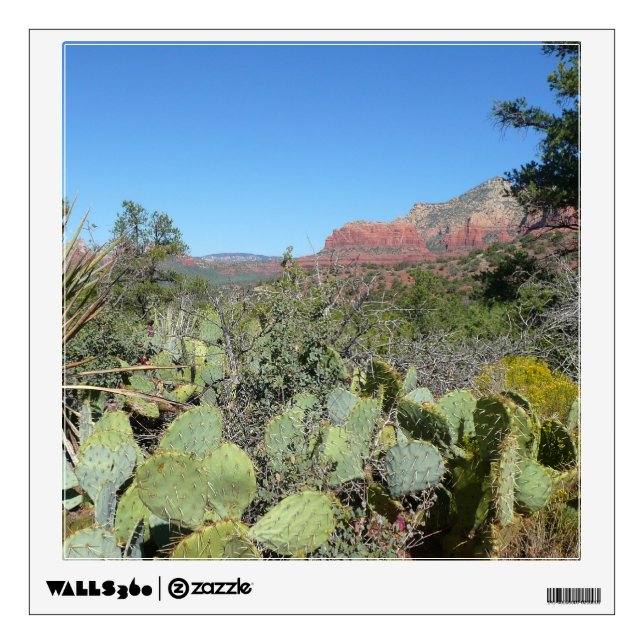 Red Rocks and Cacti I Wall Sticker (Front)