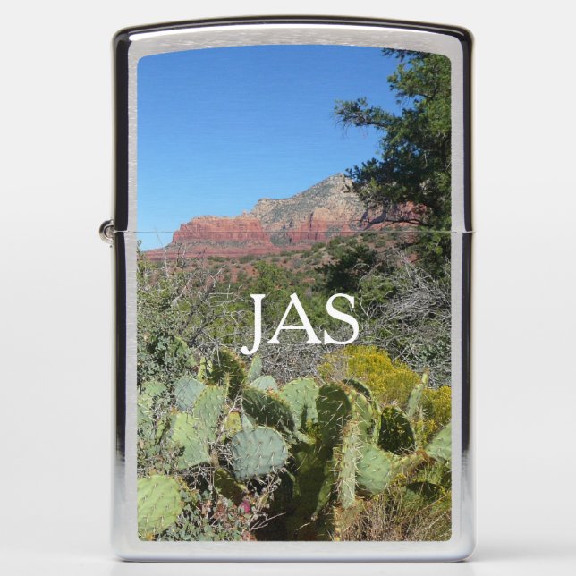 Red Rocks and Cacti I Zippo Lighter (Front)