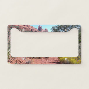 Red Rocks and Cacti II in Sedona Arizona License Plate Frame