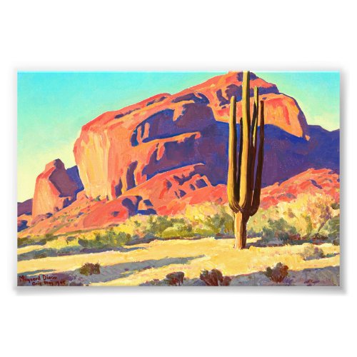 Red Rocks and Cactus by Maynard Dixon Photo Print