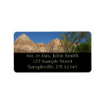 Red Rocks at Zion National Park Photography Label